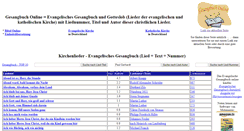 Desktop Screenshot of gesangbuch-online.de
