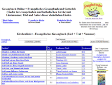 Tablet Screenshot of gesangbuch-online.de